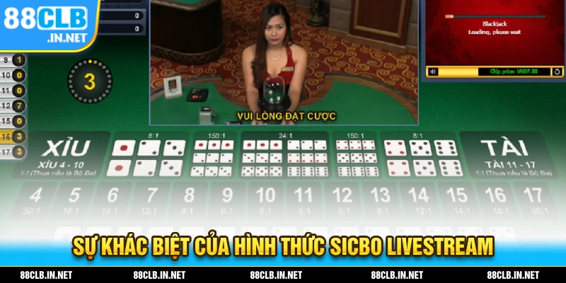 Sicbo Livestream - Trải Nghiệm Xúc Xắc Với Dealer Chân Thật 2 Sự khác biệt của hình thức sicbo livestream